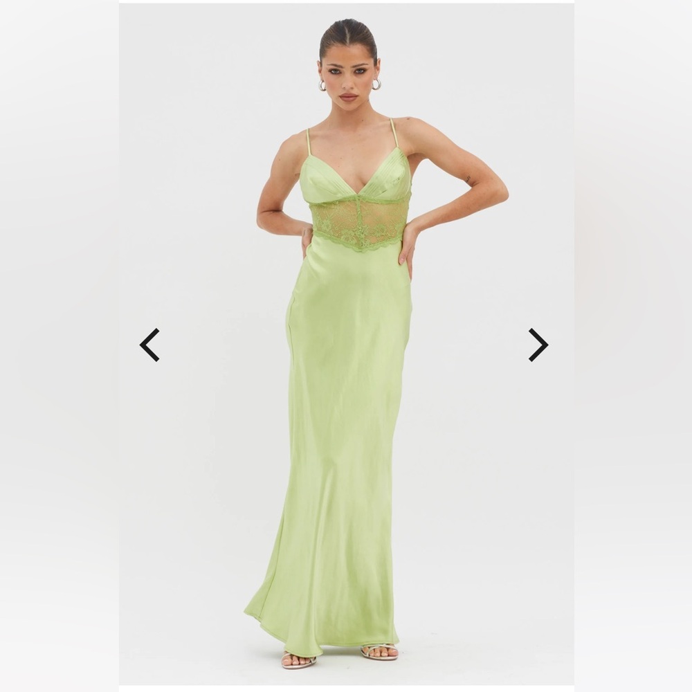 Lime Green Lace Dress